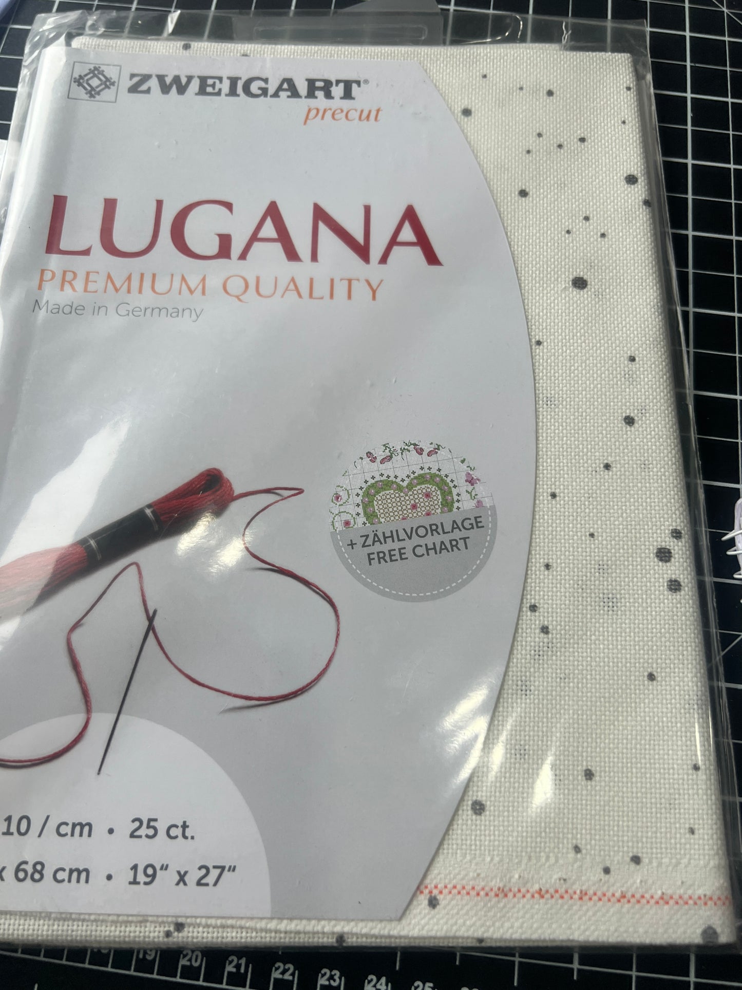 CLEARANCE ZWEIGART Lugana even weave prepackaged fat quarter