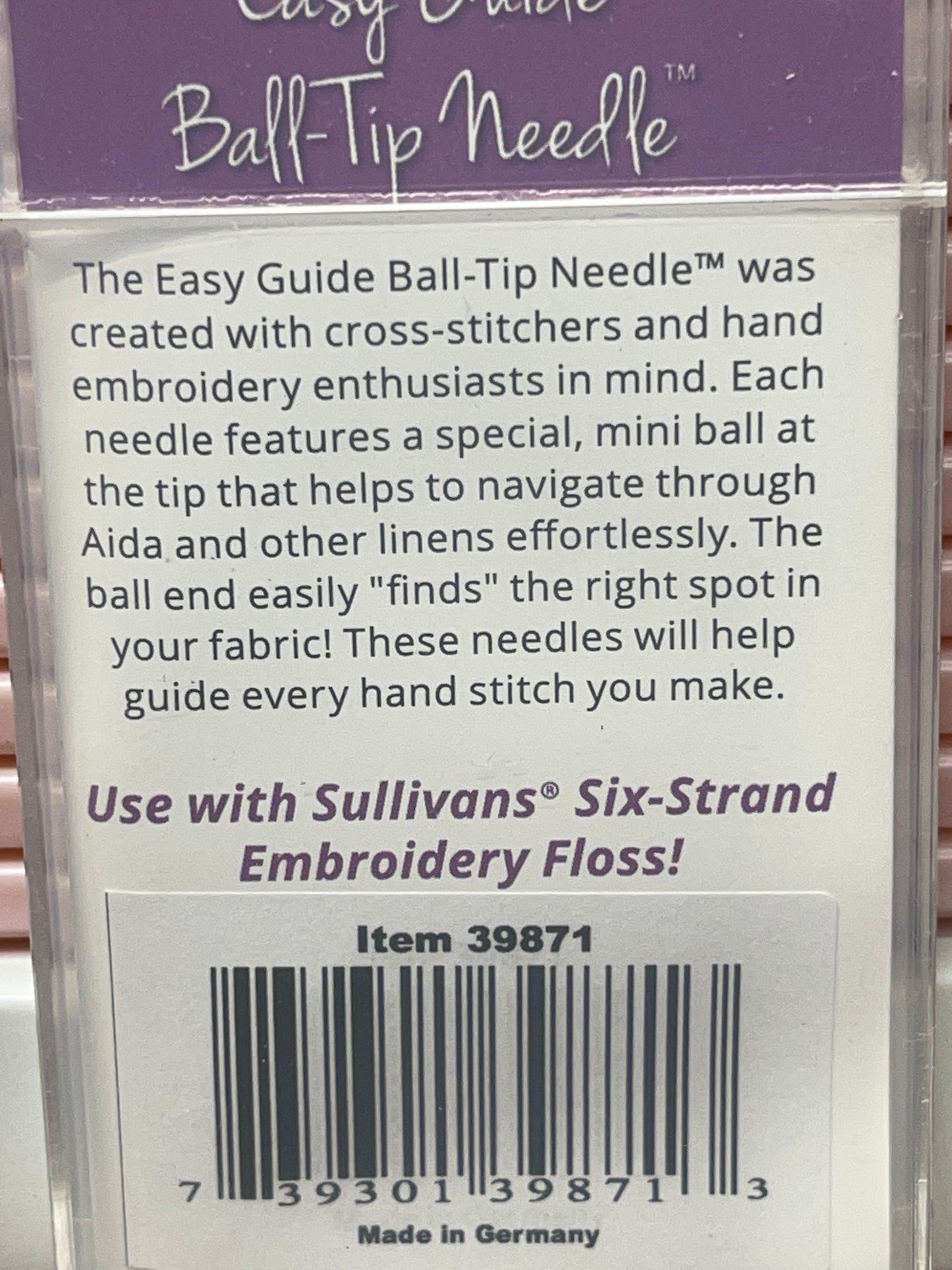 Sullivans Easy Glide Ball-Tip Needles